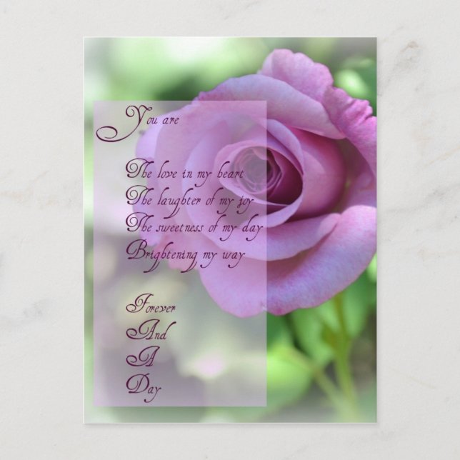 Forever and a Day Post Card (Front)