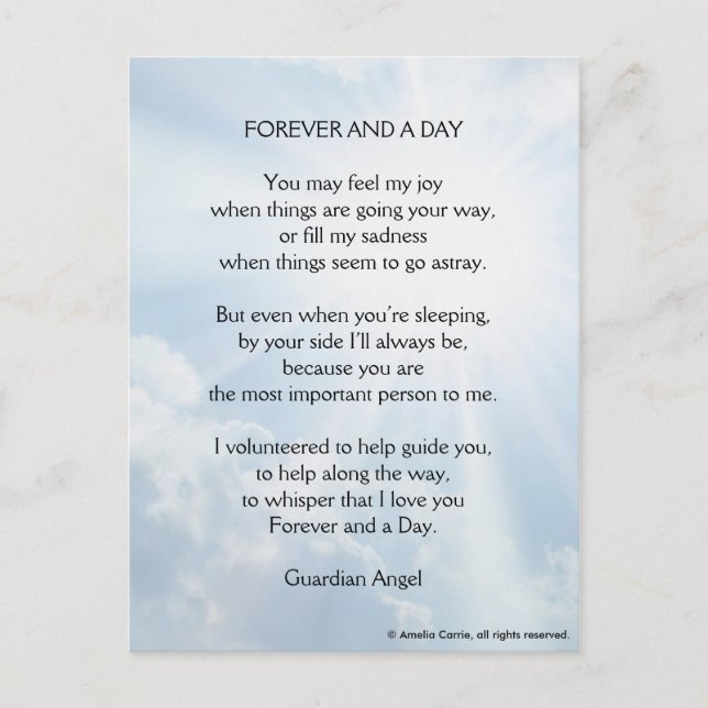 Forever and a Day Postcard (Front)