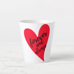 Forever And Always Black Latte Mug