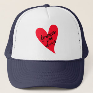 Forever And Always Black Trucker Hat