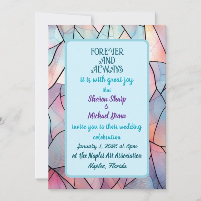 forever and always it is with great joy invitation (Front)