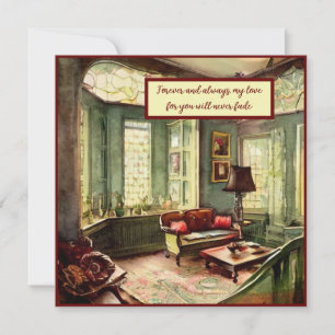 Forever and always my love for you will never fade card