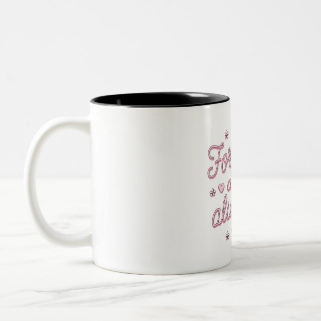 Forever and Always - Romantic Valentine's Day Mug (Left)