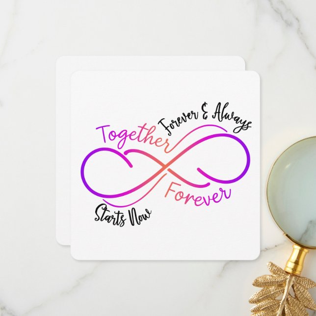 Forever and Always  - Valentine's Day Card (Front/Back In Situ)