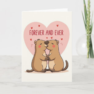 Forever And Ever Groundhog Love Card