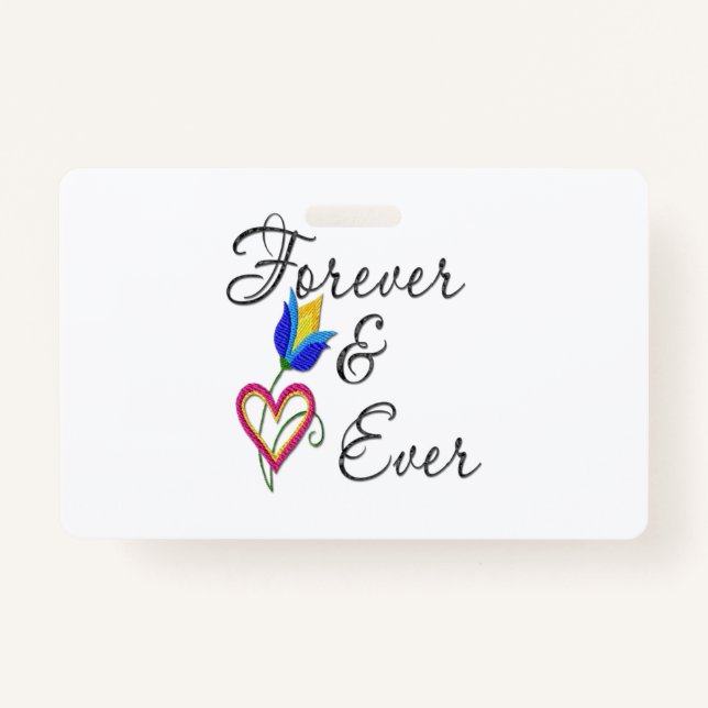 forever and ever ID badge (Front)