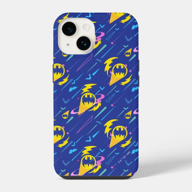 Forever Batman Bat Signal Pattern iPhone Case (Back)