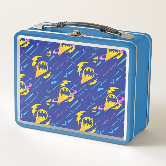 Forever Batman Bat Signal Pattern Metal Lunch Box (Front)
