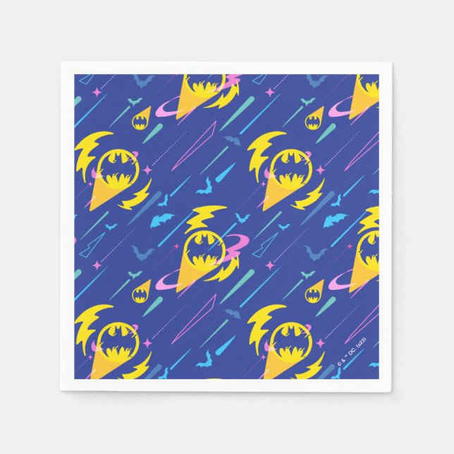 Forever Batman Bat Signal Pattern Napkin (Front)