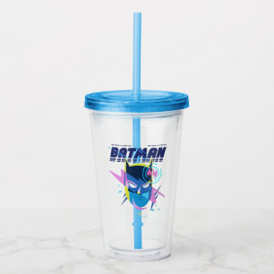 Forever Batman Light Up Head Graphic Acrylic Tumbler