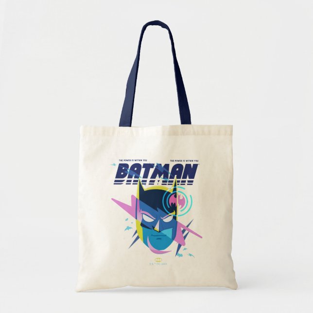 Forever Batman Light Up Head Graphic Tote Bag (Front)