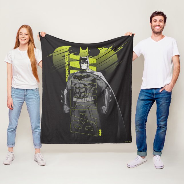 Forever Batman Power Up Character Art Fleece Blanket (In Situ)