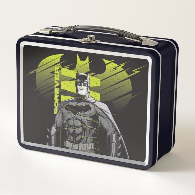 Forever Batman Power Up Character Art Metal Lunch Box (Front)