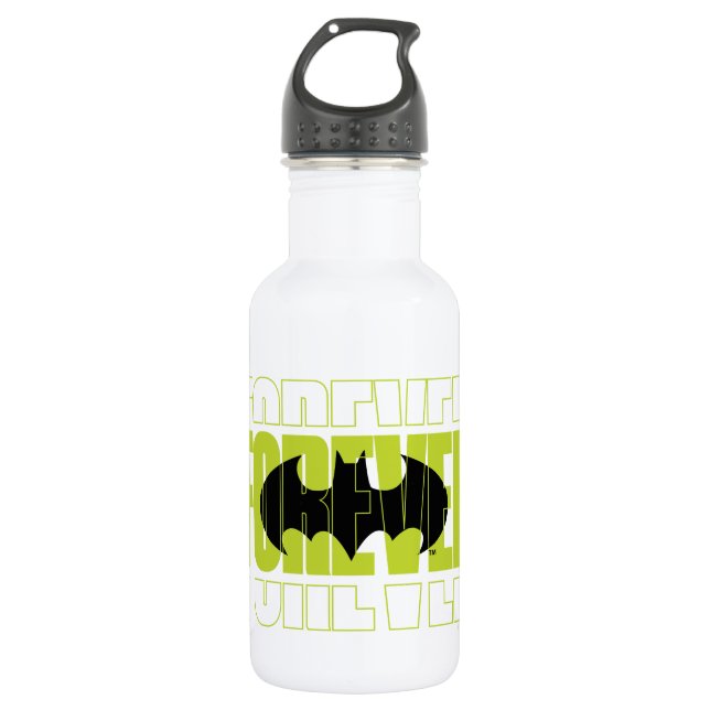 Forever Batman Typography Symbol Graphic 532 Ml Water Bottle (Front)