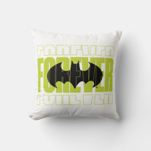 Forever Batman Typography Symbol Graphic Cushion