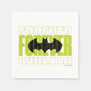 Forever Batman Typography Symbol Graphic Napkin