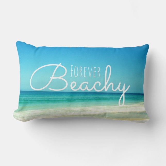 Forever Beachy Blue Pillow (Front)