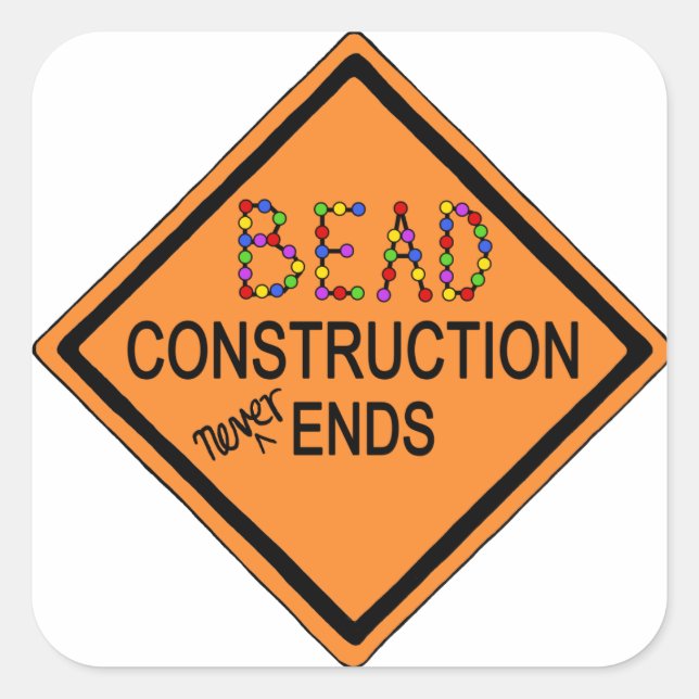 Forever Beading Square Sticker (Front)