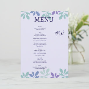 Forever Begins Here: A Wedding Menu Invitation
