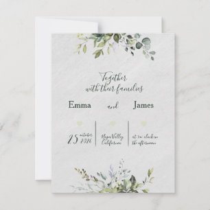 Forever Begins RSVP Card