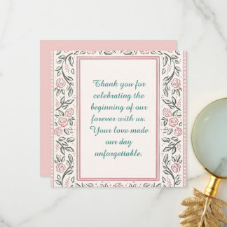 Forever Begins Today Thank You Card