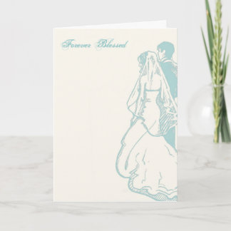 "Forever Blessed" Wedding Card