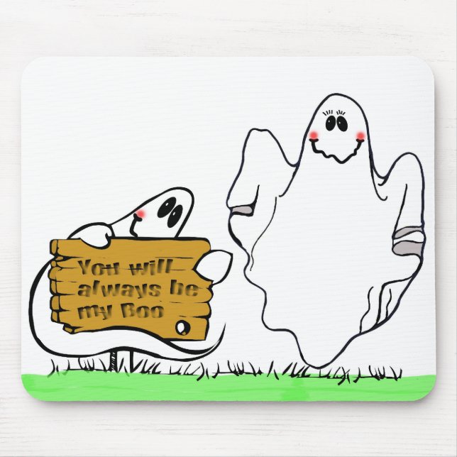 Forever Boo Mouse Pad (Front)