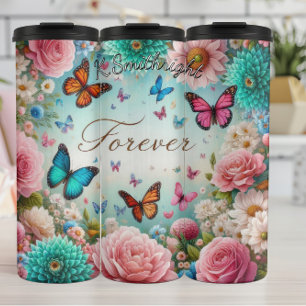 Forever Butterfly Thermal Tumbler