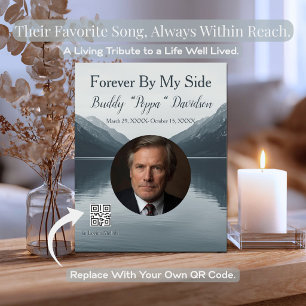 Forever By My Side Custom Photo & Song Tribute Acrylic Sign
