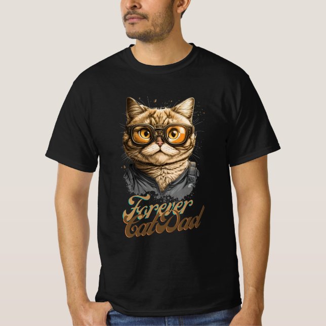 Forever Cat Dad T-Shirt (Front)
