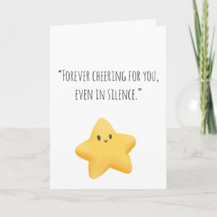 Forever Cheering For You Encouragement Card
