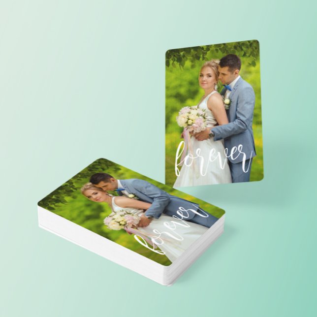 Forever Custom Wedding Photo Playing Cards (Creator Uploaded)