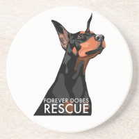 Forever Dobes Coaster