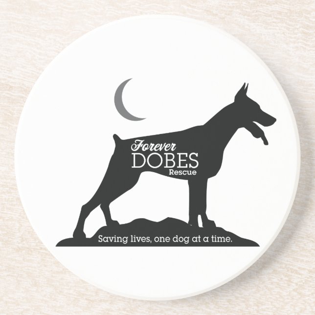 Forever Dobes Coaster (Front)