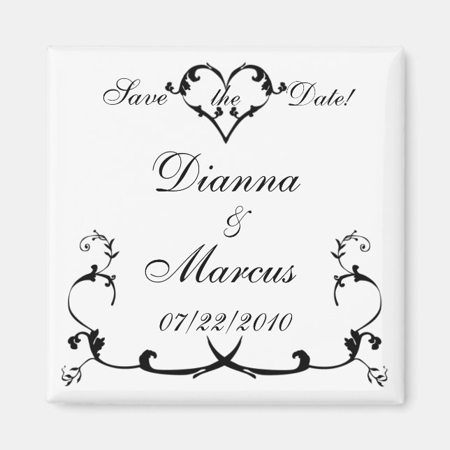 Forever Elegance Save the Date Magnet (Front)