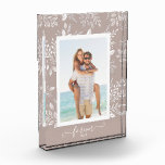 FOREVER Elegant Design Overlay Family Photo Block<br><div class="desc">This charming photo block features your favourite photo surrounded with a beautiful border of white foliage, dots and berries on a taupe background. CHANGE the background colour to MATCH your photo. CHANGE the FOREVER text to anything - TIP: put your text between the two squares to retain the text swashes....</div>