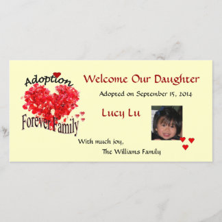 Forever Family Photo Adoption Announcement