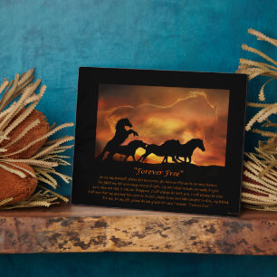 Forever Free Horse Memorial Plaque