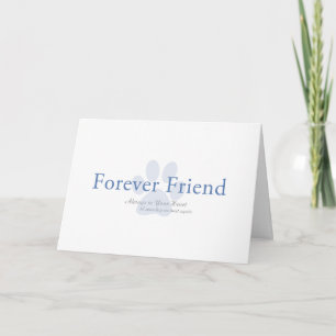 Forever friend paw print pet loss card