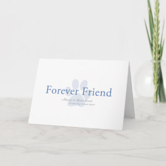 Forever friend paw print pet loss card