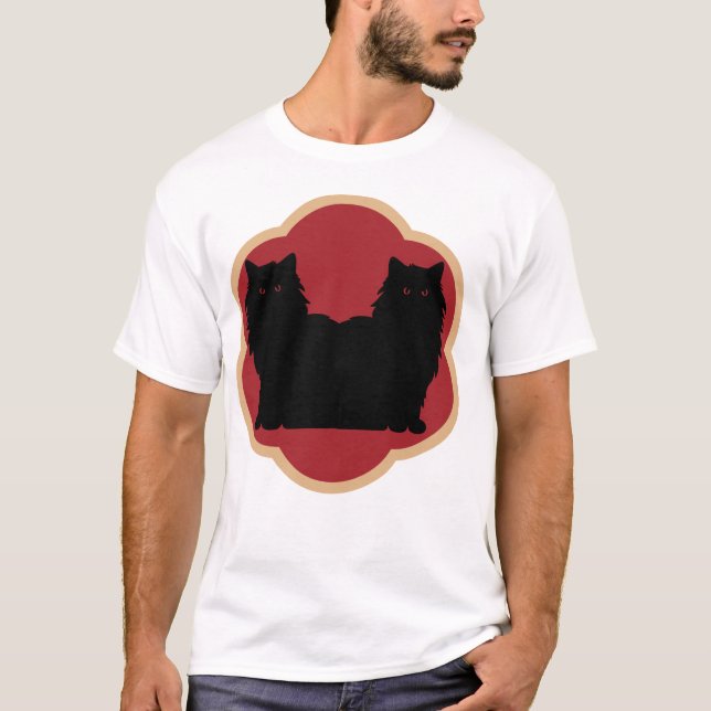 Forever Friends Cats Love Design T-Shirt (Front)