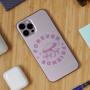Forever Friends Cute Pink Mushroom iPhone 15 Pro Max Case