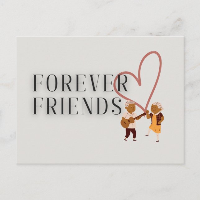 Forever Friends: Music Postcard (Front)