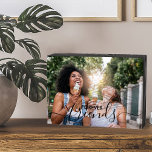 Forever Friends Script Overlay Custom Rustic Photo Wooden Box Sign<br><div class="desc">Trendy wooden box sign with your own custom photo. A lovely photo gift with text overlay which reads "forever friends" in black hand lettering and uppercase typography. The photo template is set up for you to add your photo - landscape format will be easiest to work with. Please browse my...</div>