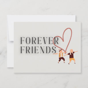 Forever Friends: Yoga Postcard