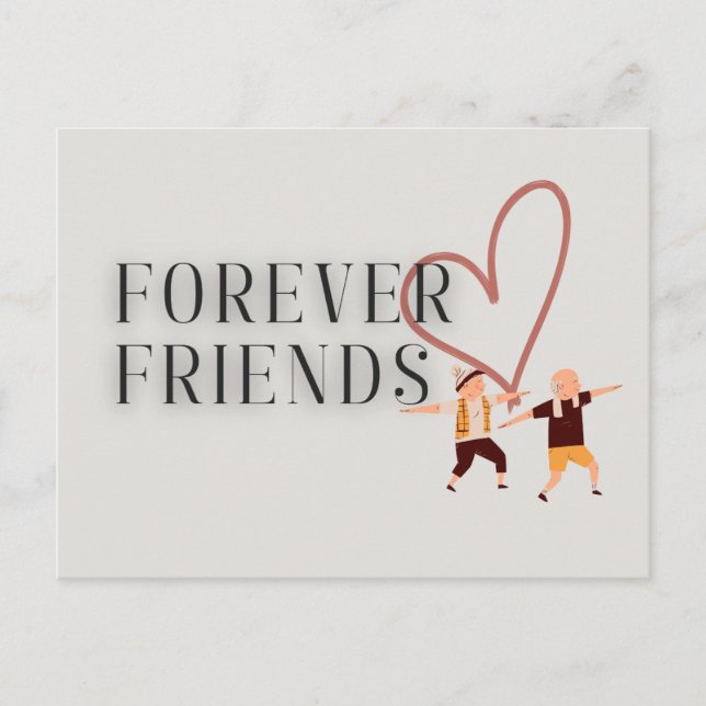 Forever Friends: Yoga Postcard (Front)