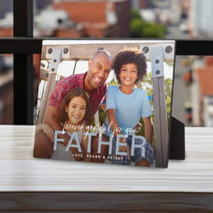 Forever Grateful For You Father Photo Keepsake Plaque