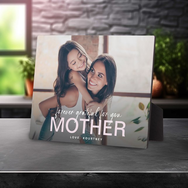 Forever Grateful For You' Mum Gift Photo Keepsake Plaque (Creator Uploaded)