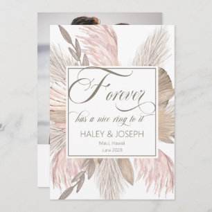 Forever Has A Nice Ring To It Photo Engagement Announcement