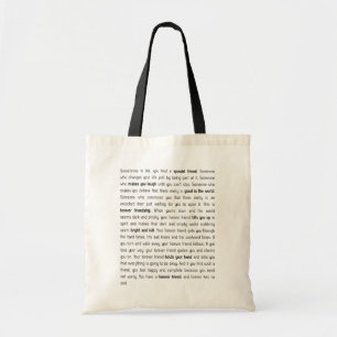 Forever has no end tote bag